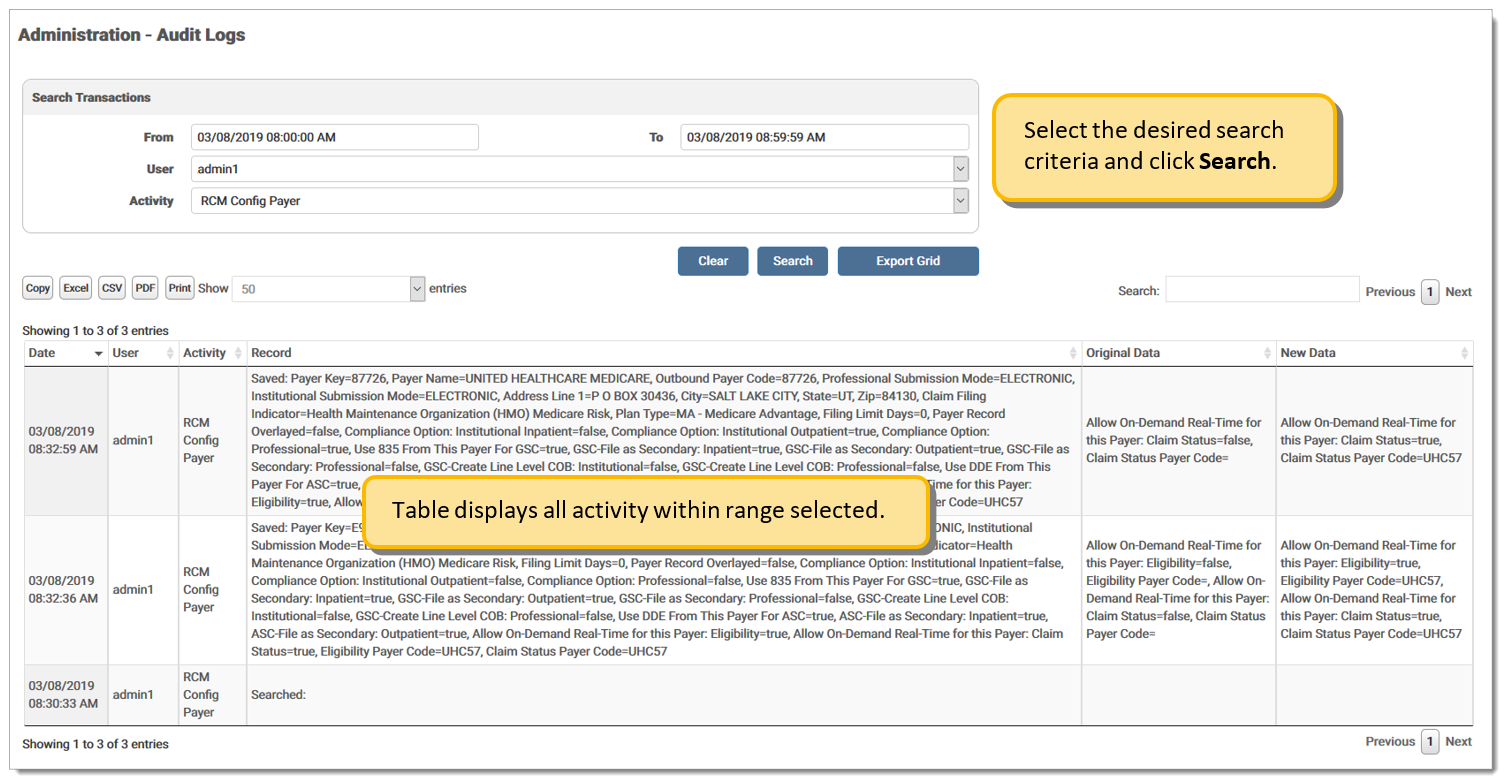 admin activity audit logs admin activity audit logs